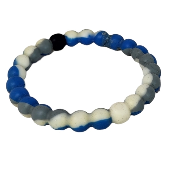Lokai real save the sharks Blue White Gray Bracelet - Picture 1 of 2